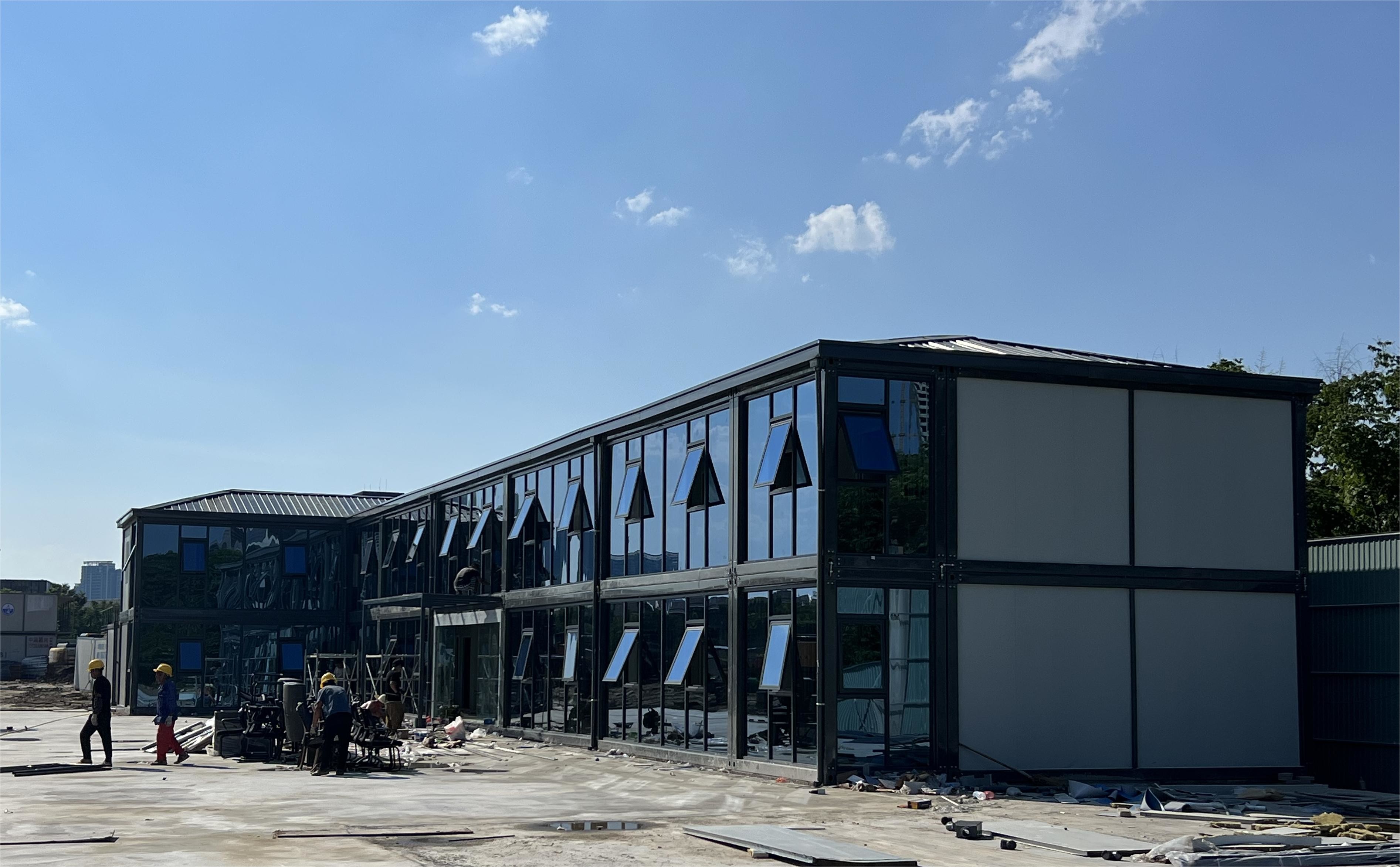 গুণ প্রিফেব্রিকেটেড কন্টেইনার হাউস কারখানা