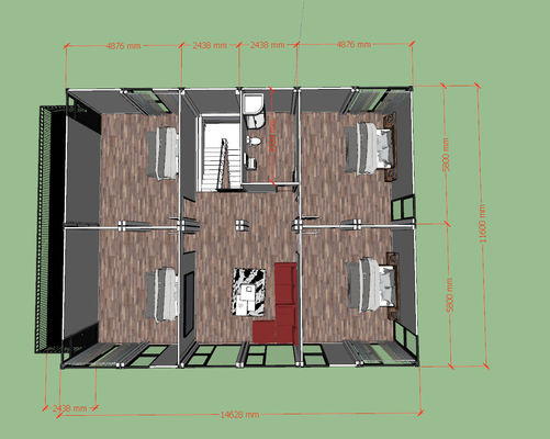 30ft x 20ft কনটেইনার হাউস অ্যাপার্টমেন্ট