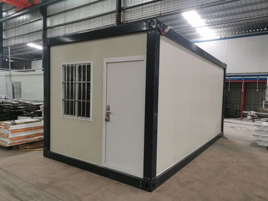 20ft 40ft পোর্টেবল সাইট অফিস কনটেইনার হাউস ক্ষুদ্র সাময়িক কাস্টমাইজড