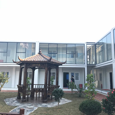 OEM ফ্ল্যাট প্যাক কনটেইনার হাউস আবাসিক মোবাইল বায়ু প্রতিরোধী হোমস