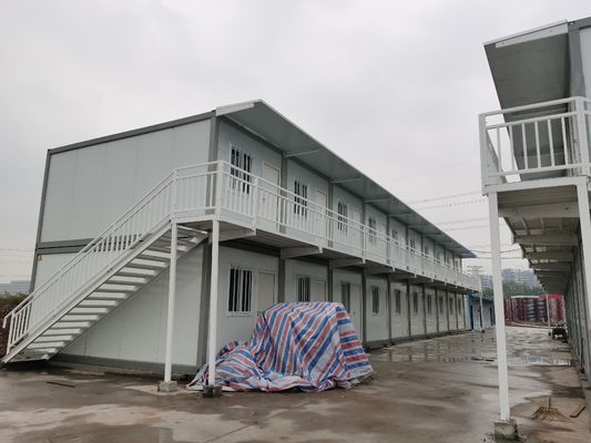গ্যালভানাইজড স্টিল অস্থায়ী কনটেইনার হোম ক্যাম্পিং রেডিমেড অফিস কেবিন