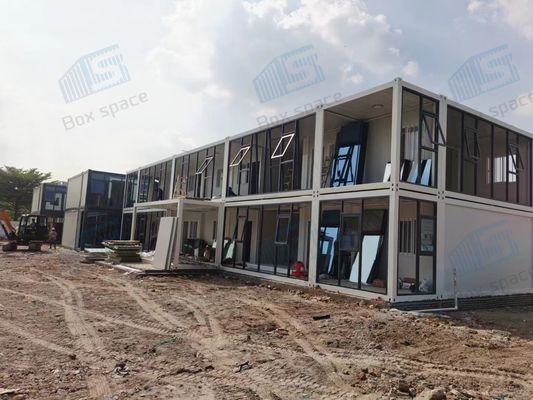 হালকা ইস্পাত ফ্রেম প্রিফ্যাব কনটেইনার অফিস, সস্তা রেডি টু শিপ ইস্পাত প্রিফ্যাব বিল্ডিং, শিপিং কনটেইনার প্রিফ্যাব