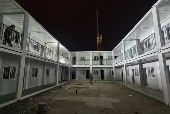 মডুলার প্রিফ্যাব হোম প্রিফ্যাব্রিকেটেড মিনি হাউস 2 বেডরুম বাথরুম এবং আসবাবপত্র সঙ্গে বাস করার জন্য প্রস্তুত