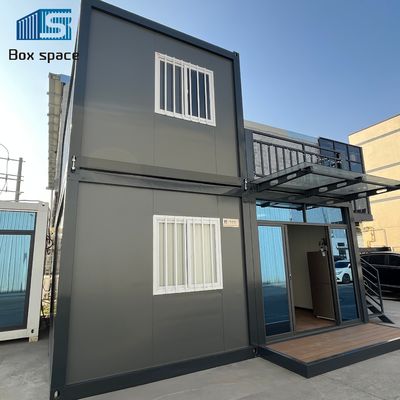 20ft X 20ft দুই তলা কনটেইনার অফিস সঙ্গে ছাদ Decking হোম অফিস এবং ছুটির দিন ঘর ব্যক্তিগত ব্যবহারের জন্য