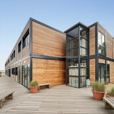 বক্সস্পেস কাস্টম কন্টেইনার হাউস জার্মানি চীন মডুলার হাউস প্রিফ্যাব অফিস প্রিফ্যাব মডুলার অফিস বিল্ডিং